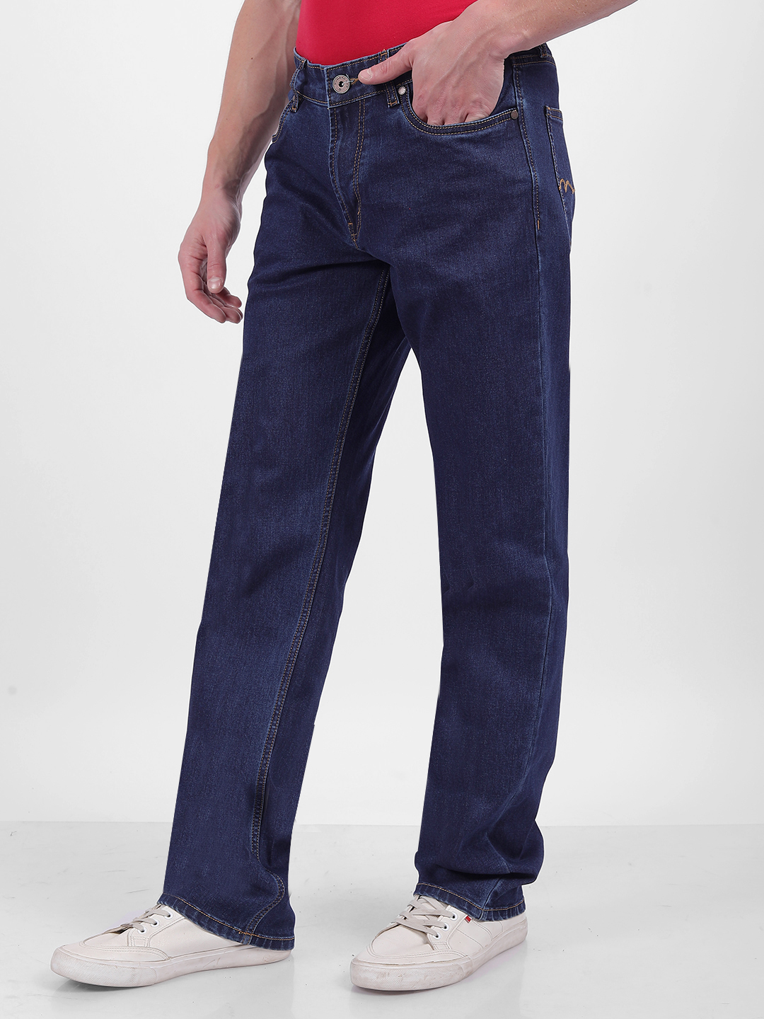 Numero Uno Men Solid Blue Jeans